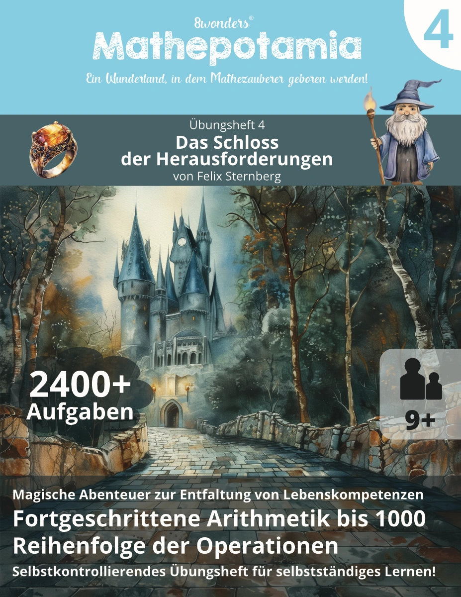 Mathepotamia Übungsheft 4: Das Schloss der Herausforderungen